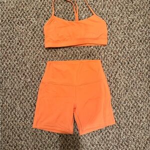 Lululemon Sports Bra and Shorts Set
